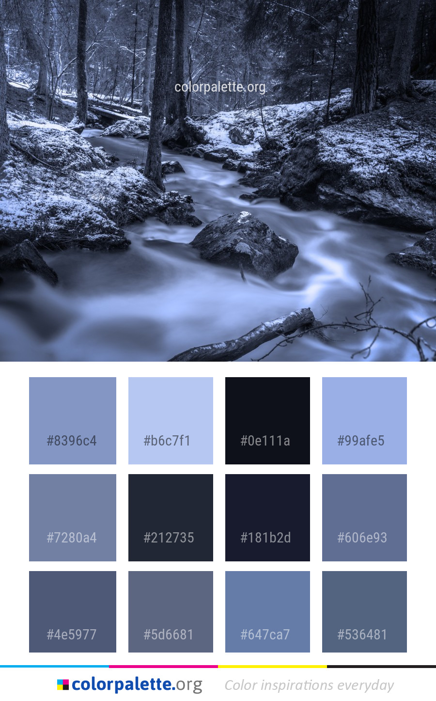 Water Nature Snow Color Palette | Colorpalette.org